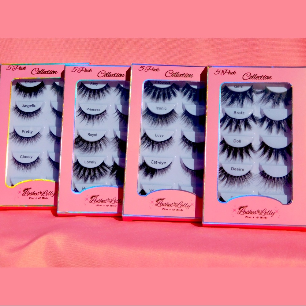 Bundle of 4 Pack Beautiful Lashes